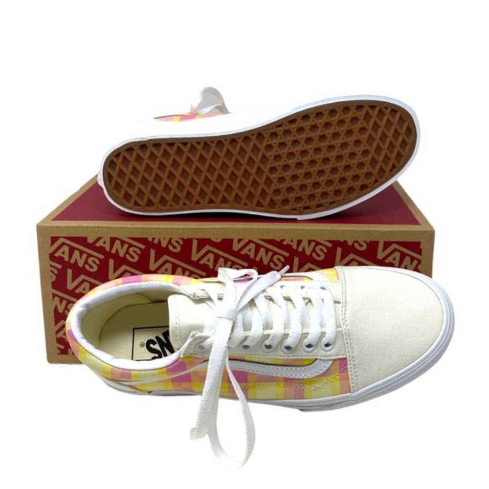 VANS Old Skool Platform Shoes Plaid Multi Sneakers Canvas Women Size VN0A7Q5MGBX - Picture 5 of 11